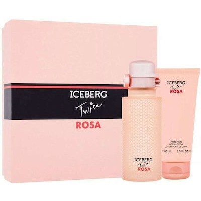 ICEBERG Twice Rosa Pour Femme SET: EDT 125ml + body lotion 100ml